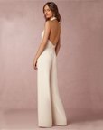 Camilla | Jumpsuit mit weitem Bein und kurzen Ärmeln