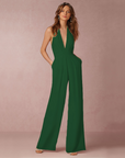 Camilla | Jumpsuit mit weitem Bein und kurzen Ärmeln