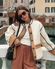 Narella | Oversized Vintage-Steppjacke für Damen