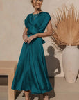 Maristella | Elegantes Damen-Abendkleid aus Satinseide
