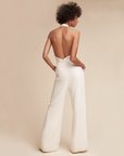 Camilla | Jumpsuit mit weitem Bein und kurzen Ärmeln