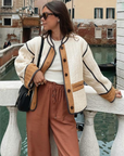 Narella | Oversized Vintage-Steppjacke für Damen