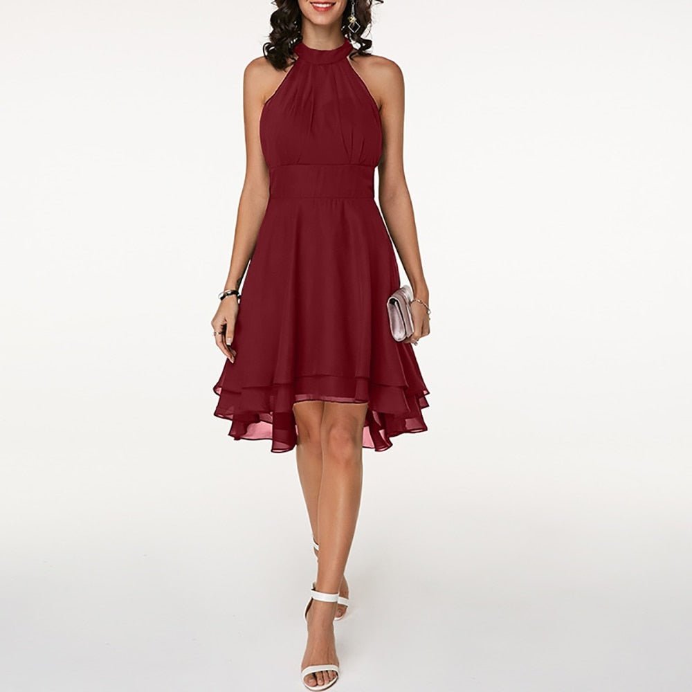 Selira | Damen-Halter-Abendkleid