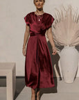Maristella | Elegantes Damen-Abendkleid aus Satinseide