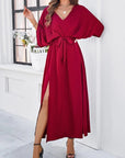 Velora | Elegantes V-Ausschnitt Kleid Damen