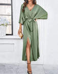 Velora | Elegantes V-Ausschnitt Kleid Damen