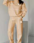 Valerie | Modernes Athleisure-Set mit Kontrastlinien und Zipper