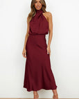 Amira | Elegantes Neckholder-Kleid für Abendanlässe