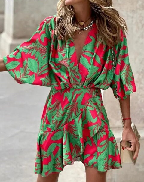 Maïra | Boho-Maxikleid mit Print