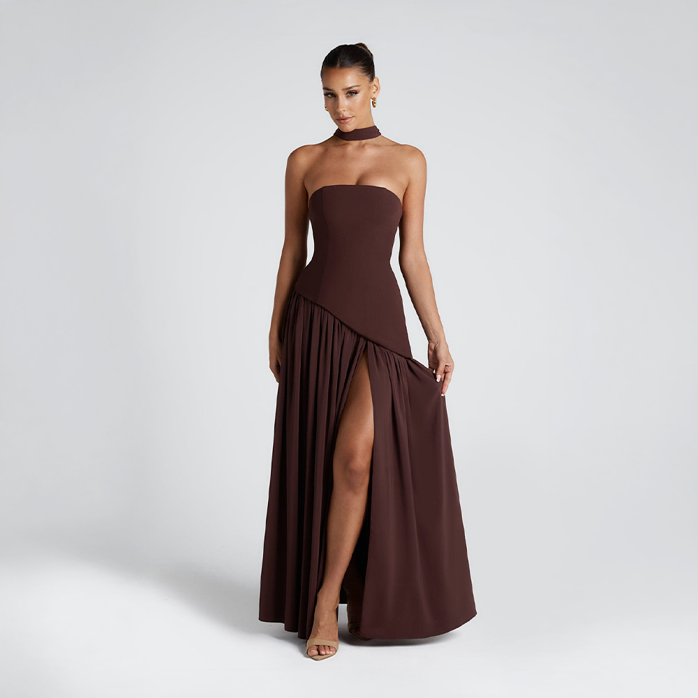 Soraya | Fließendes Maxikleid mit eleganter Silhouette