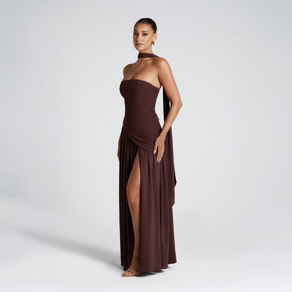 Soraya | Fließendes Maxikleid mit eleganter Silhouette