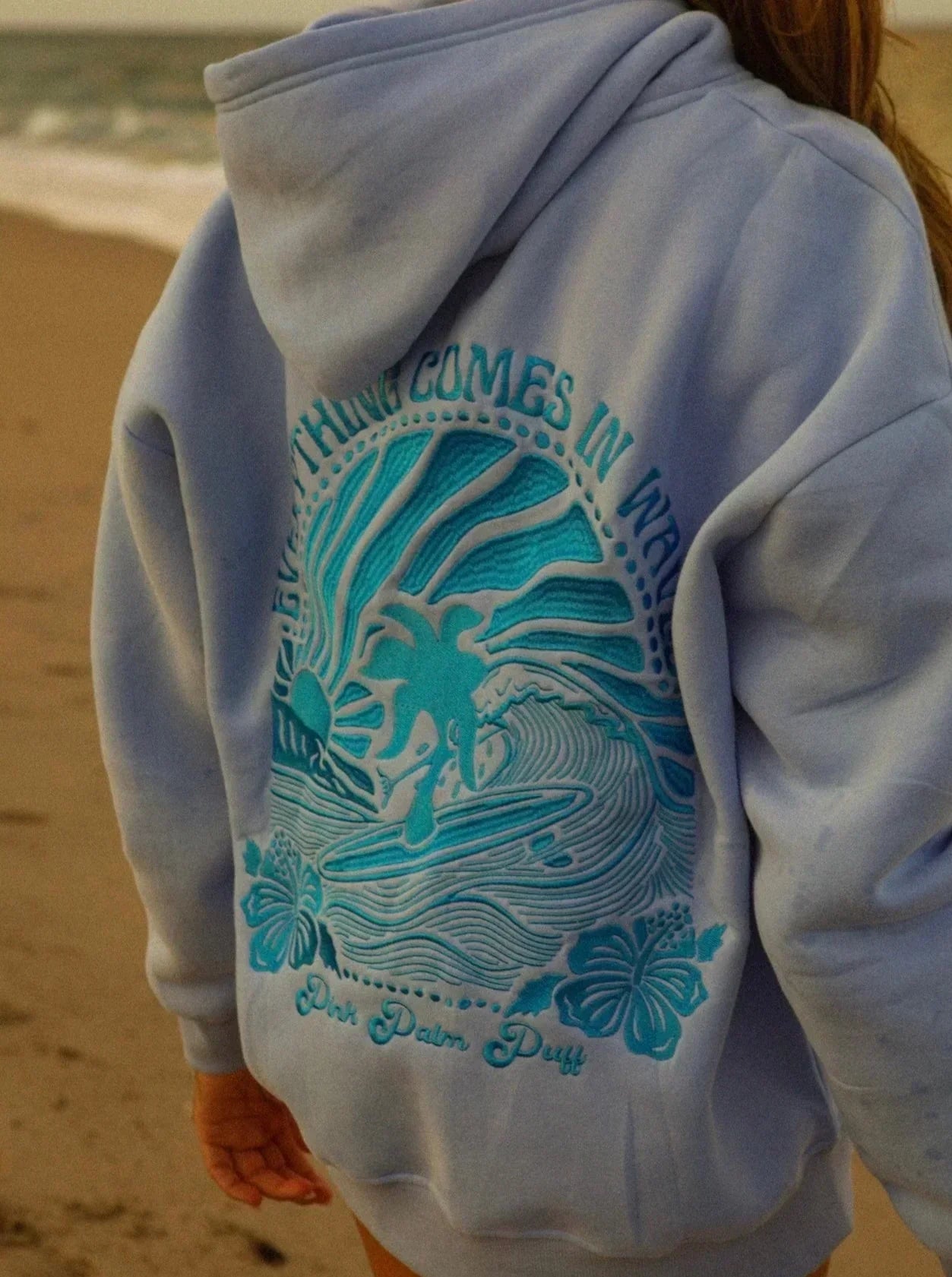 Liora | Hoodie mit Sonnenuntergangs-Print