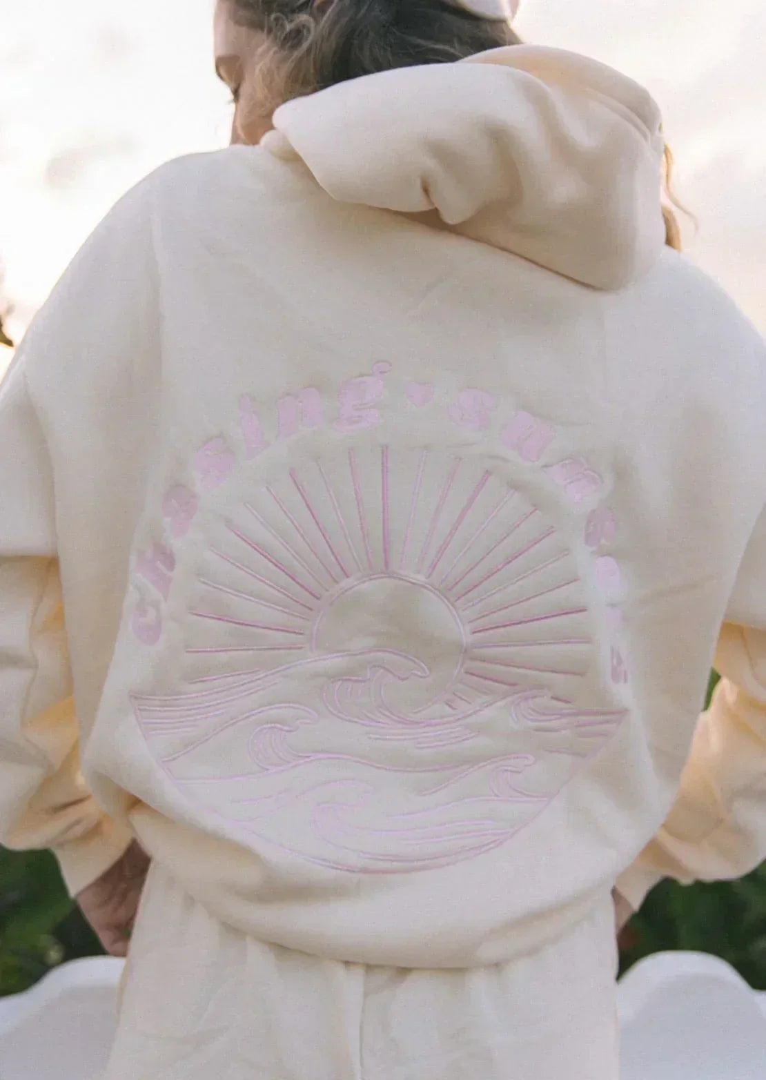 Liora | Hoodie mit Sonnenuntergangs-Print