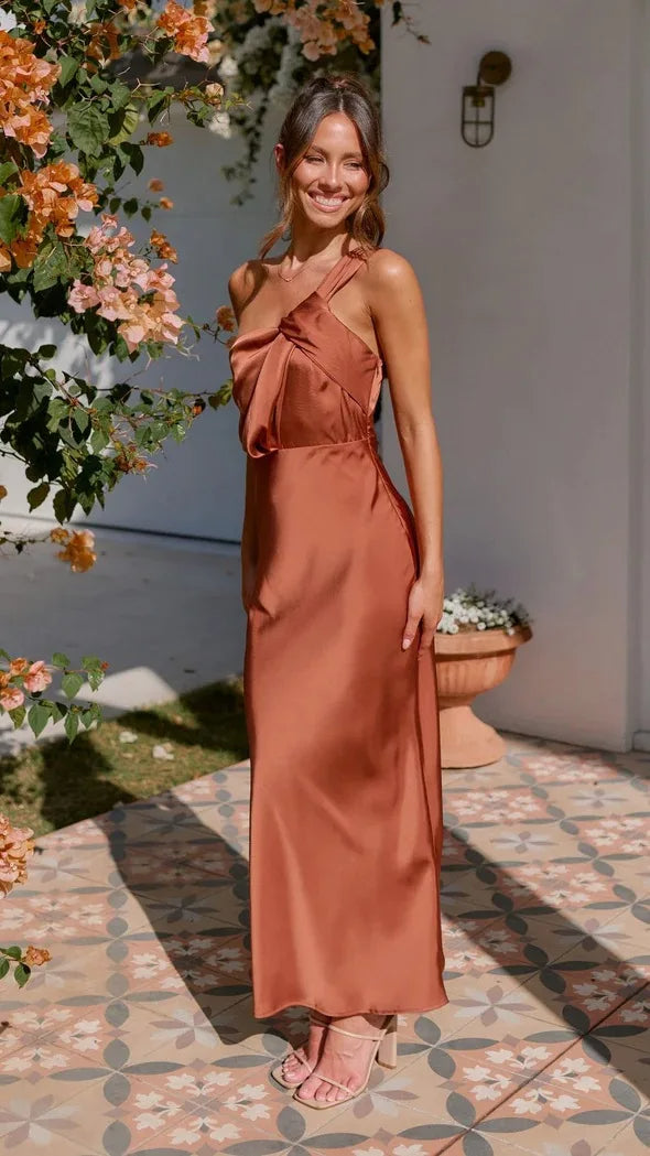 Valentina | Maxikleid mit One-Shoulder-Design für Damen