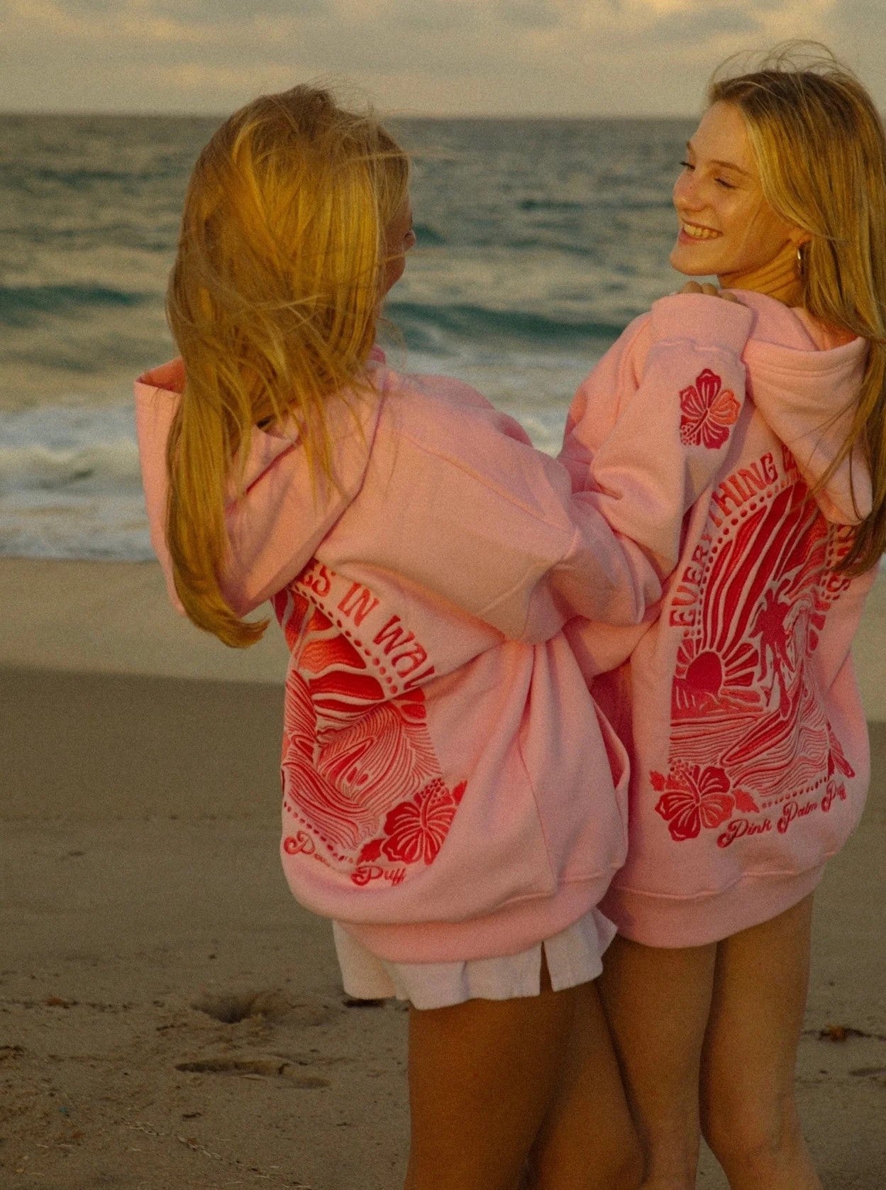 Liora | Hoodie mit Sonnenuntergangs-Print