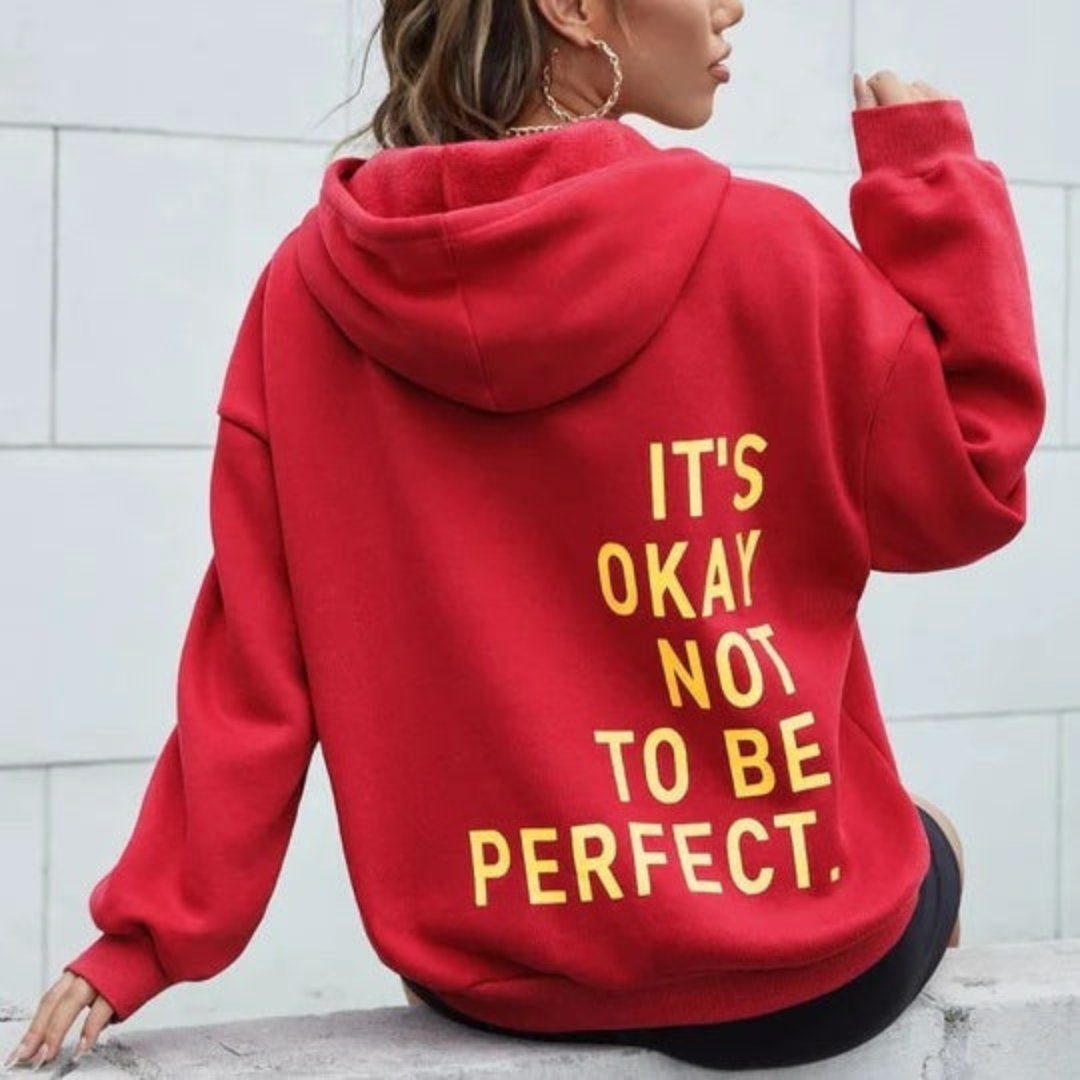 Milora | Damen Oversized Hoodie mit Statement-Print
