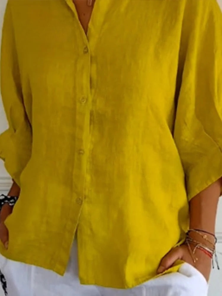 Anaëlle | Leinenbluse mit lockerem Schnitt