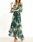 Amira | Elegantes Rüschenkleid mit Taillenband