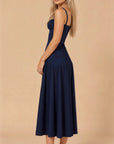 Kim | Corsage-Midikleid mit Statement-Schnitt