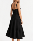 Kim | Corsage-Midikleid mit Statement-Schnitt