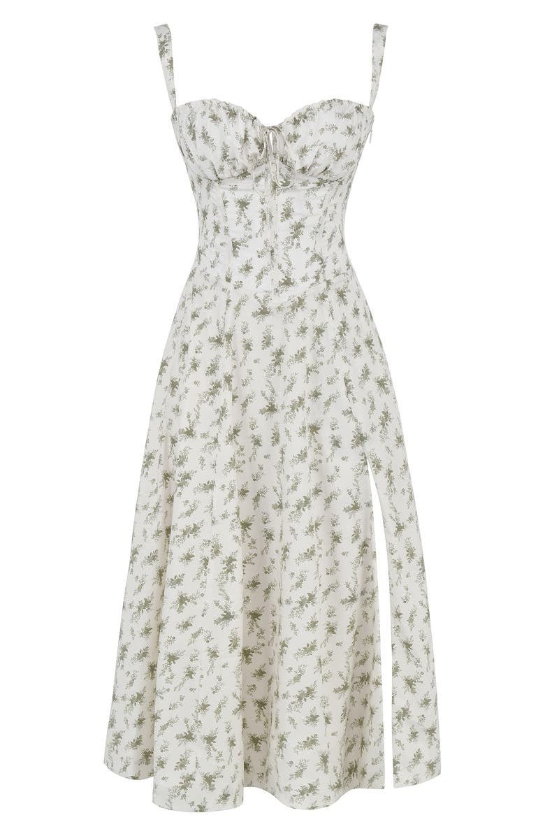 Kim | Corsage-Midikleid mit Statement-Schnitt