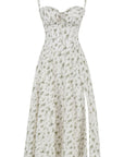 Kim | Corsage-Midikleid mit Statement-Schnitt