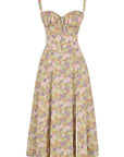 Kim | Corsage-Midikleid mit Statement-Schnitt