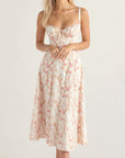 Kim | Corsage-Midikleid mit Statement-Schnitt
