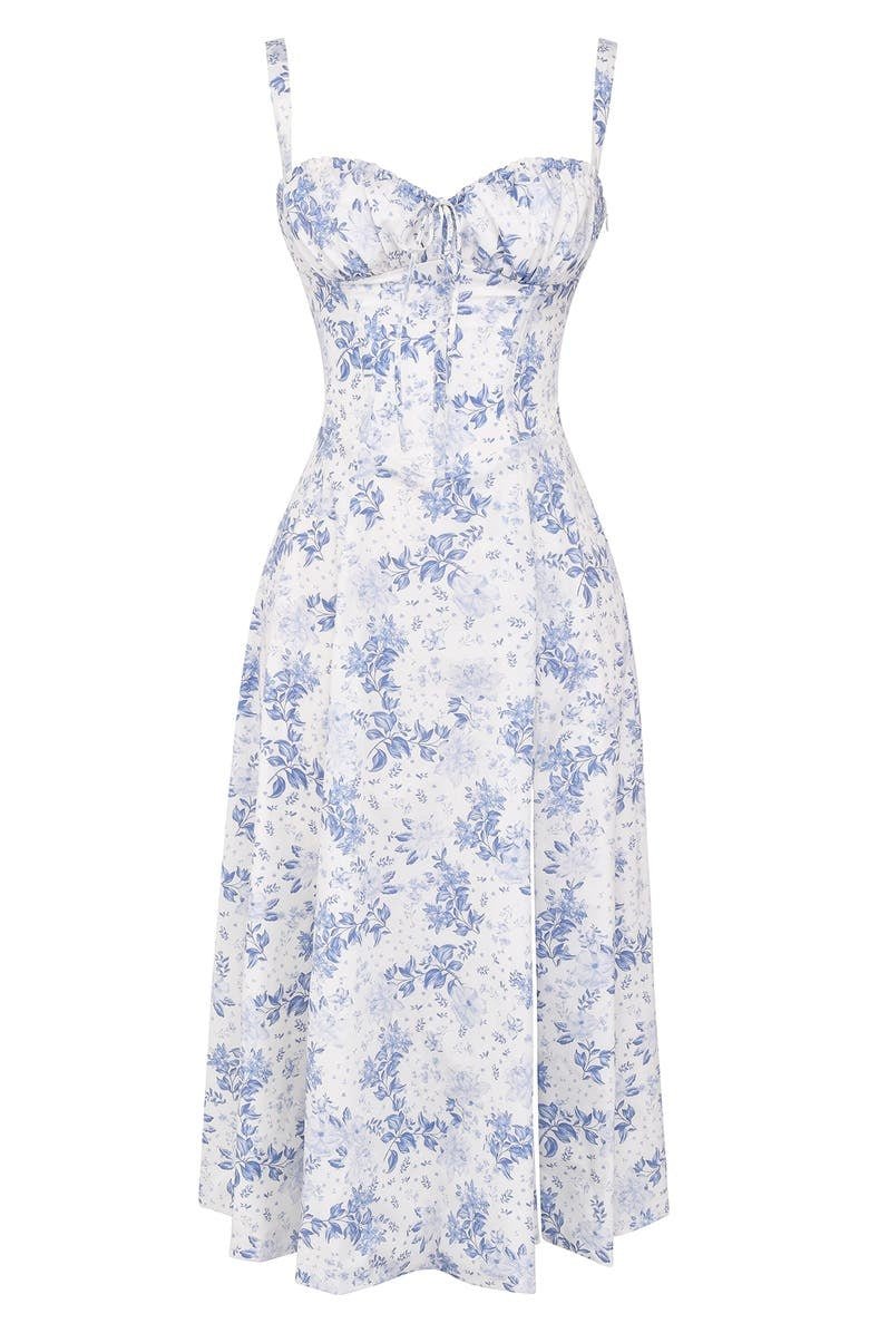 Kim | Corsage-Midikleid mit Statement-Schnitt