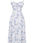 Kim | Corsage-Midikleid mit Statement-Schnitt
