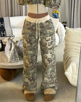 Yara | Zweiteiliges Freizeitset mit Camo-Muster