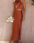 Chiara | Zweiteiler mit Halterneck-Top und High-Waist-Rock