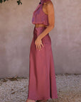 Chiara | Zweiteiler mit Halterneck-Top und High-Waist-Rock