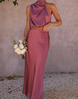Chiara | Zweiteiler mit Halterneck-Top und High-Waist-Rock