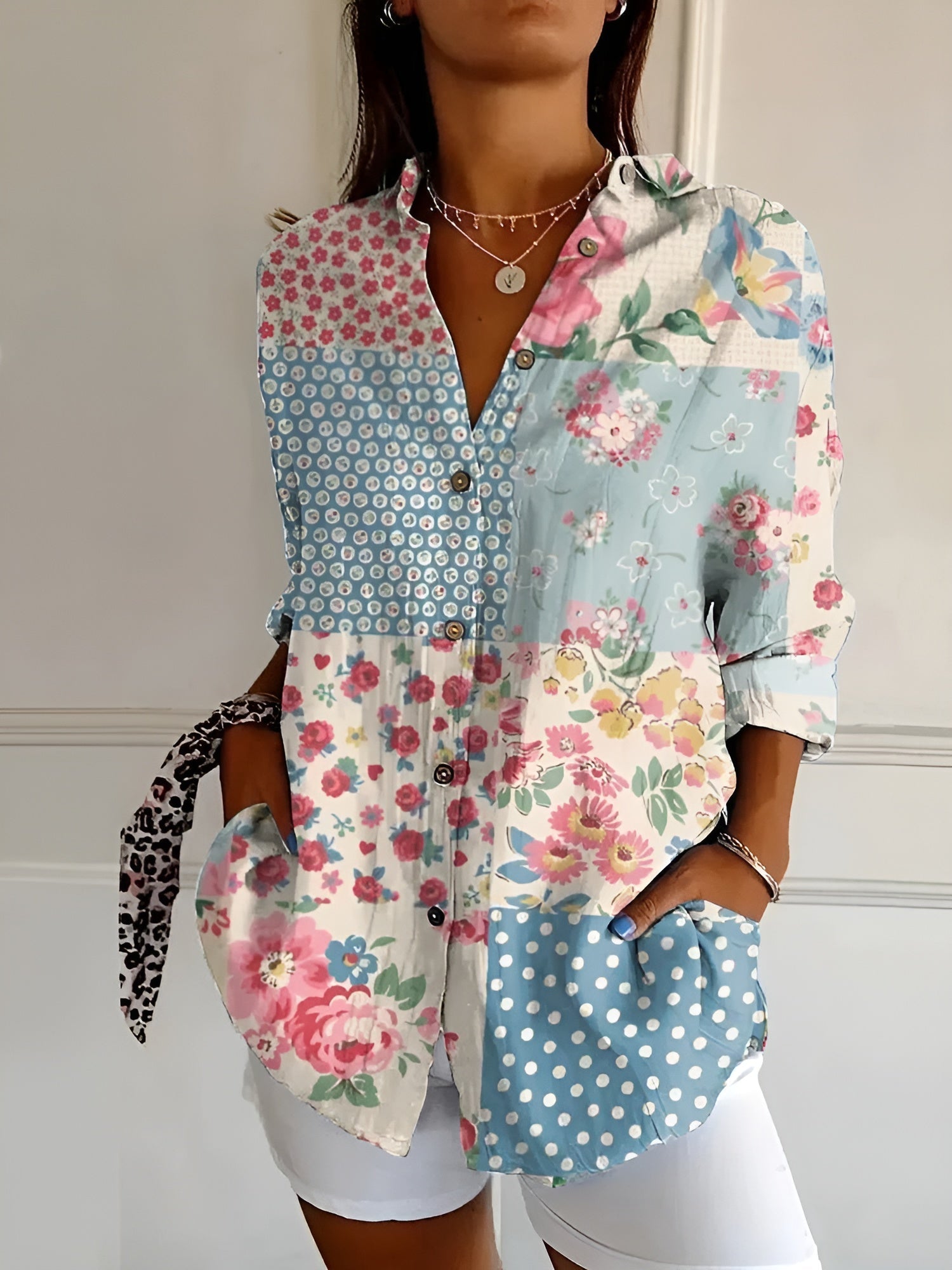 Liv | Artistische Bluse mit verspieltem Muster