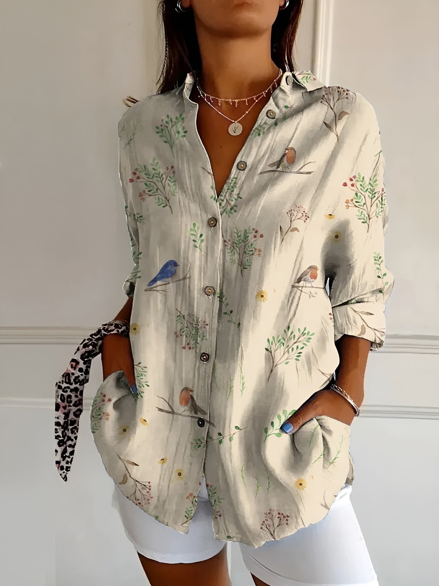 Liv | Artistische Bluse mit verspieltem Muster