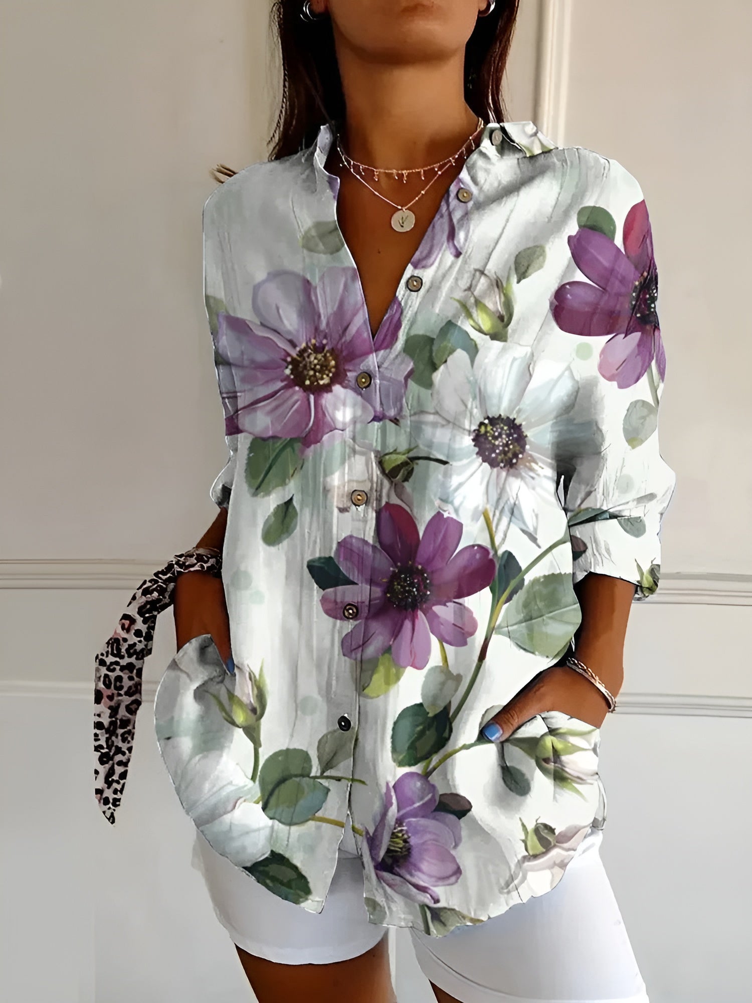 Liv | Artistische Bluse mit verspieltem Muster