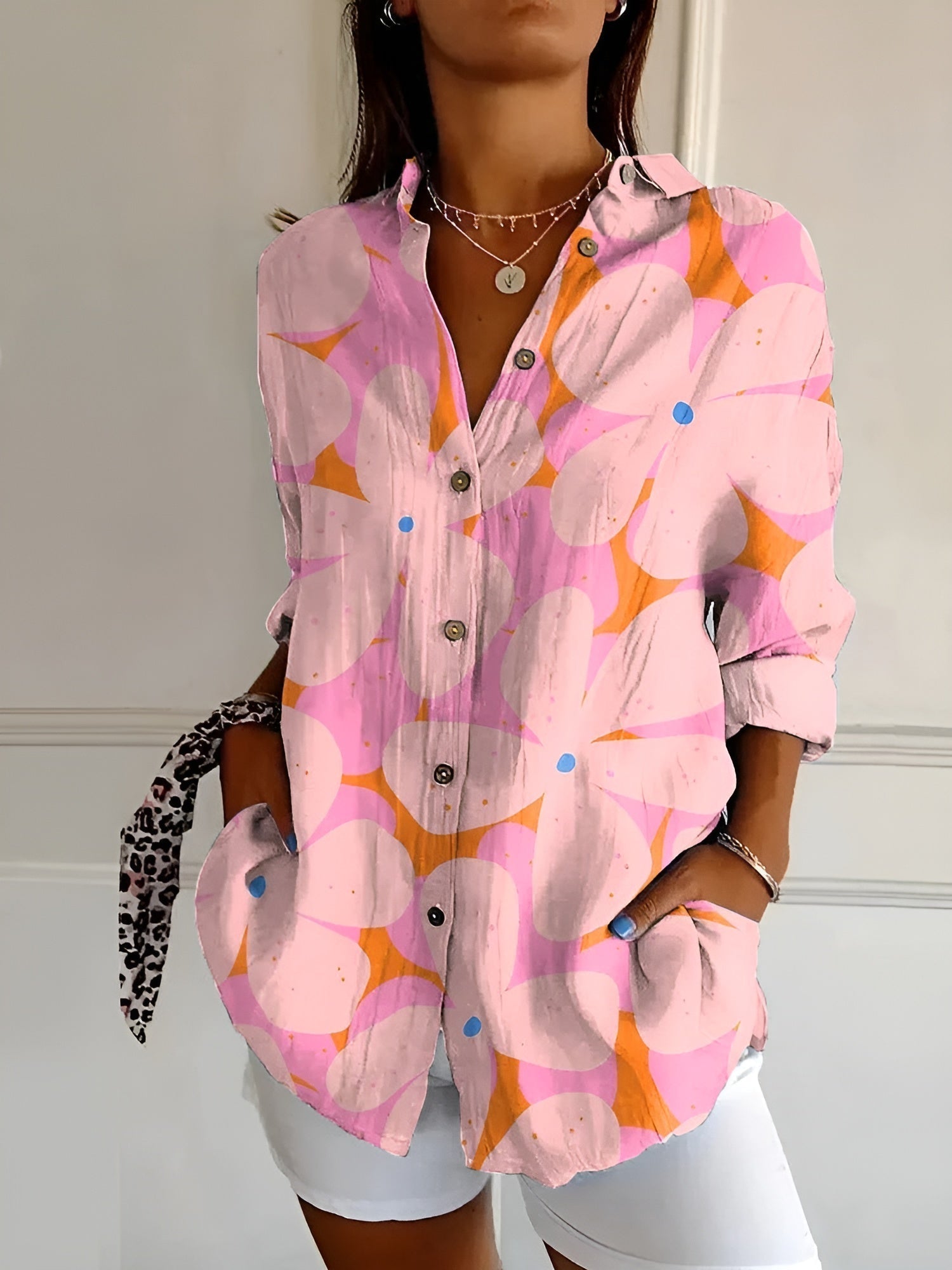 Liv | Artistische Bluse mit verspieltem Muster