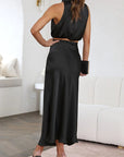Chiara | Zweiteiler mit Halterneck-Top und High-Waist-Rock